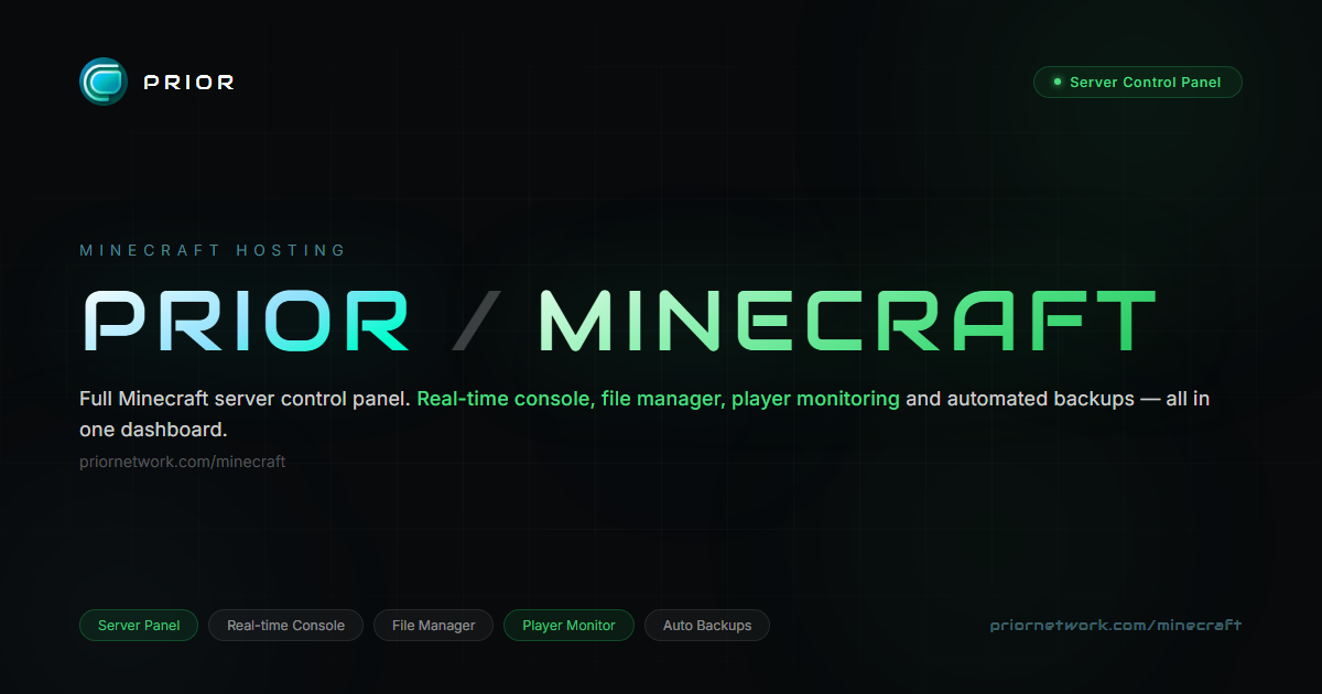 Prior Minecraft